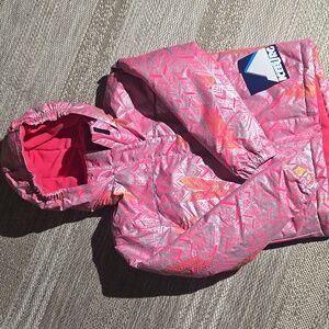 Ice Burg Tribal Aztec Pink Ski Snow Winter Jacket Kids Size 7/8